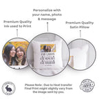 Personalized Photo _Endless Friendship_ Custom Satin Pillow