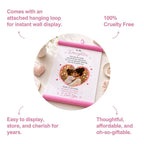 Personalized Pink Hanging Scroll with Photo & Message