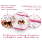 Personalized Pink Hanging Scroll with Photo & Message
