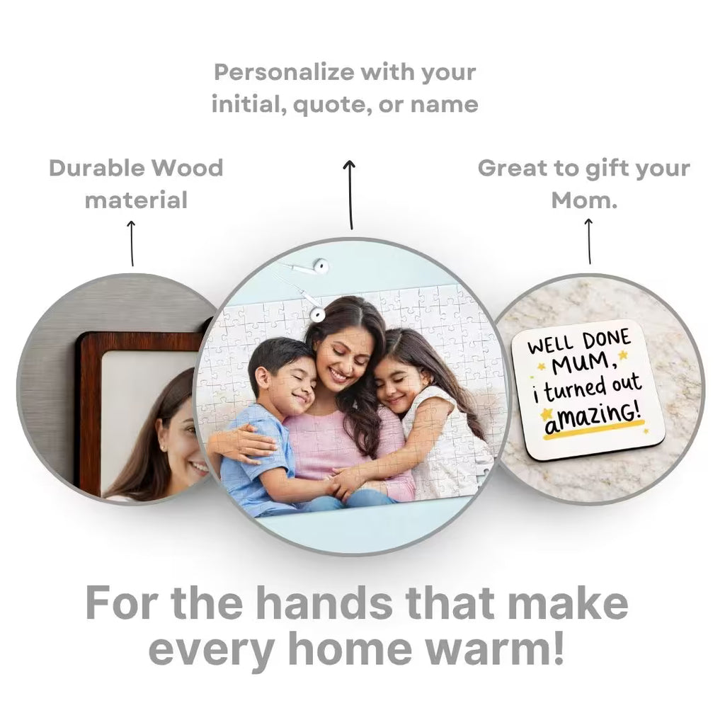 Photo Jigsaw Puzzle for Mom – Personalized Gift (Cardboard)