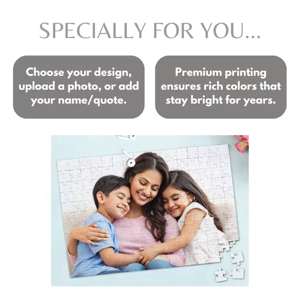 Photo Jigsaw Puzzle for Mom – Personalized Gift (Cardboard)