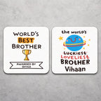 Personalized Quote MDF Square Tea Coaster for Brother