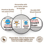 Personalized Quote MDF Square Tea Coaster for Brother