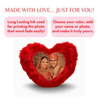 Red Heart Customized Furr Photo Pillow