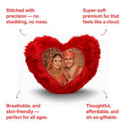 Red Heart Customized Furr Photo Pillow