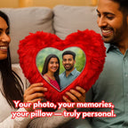 Red Heart Customized Furr Photo Pillow