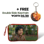 Customized Photo Red Kids Pouch