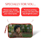 Customized Photo Red Kids Pouch
