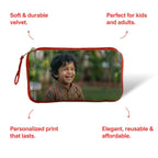Customized Photo Red Kids Pouch