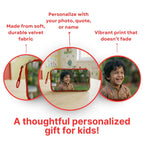 Customized Photo Red Kids Pouch