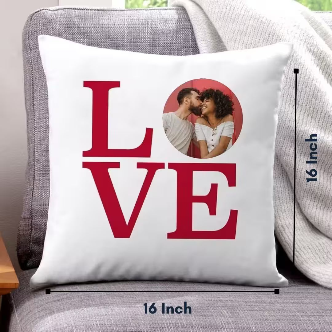 Customized Photo Satin Love Pillow