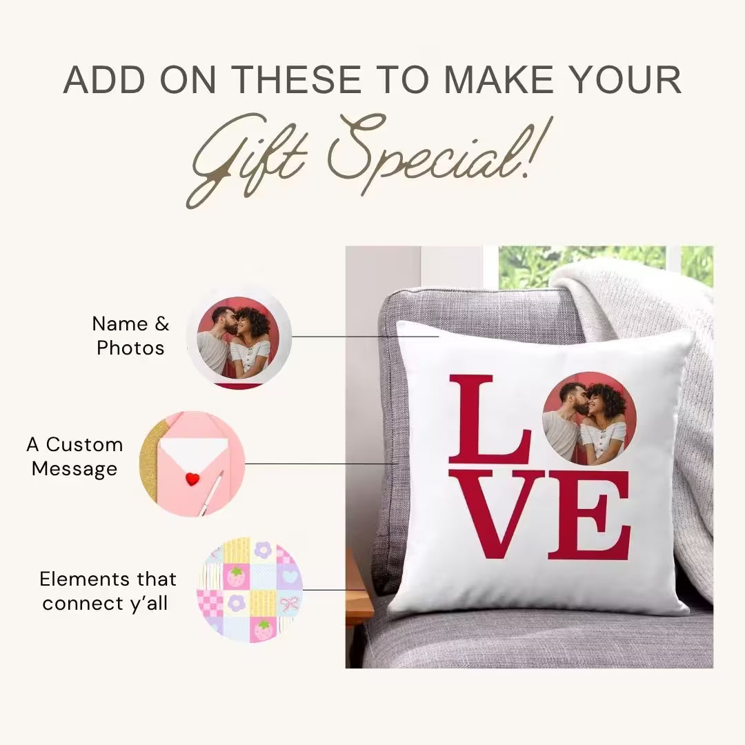 Customized Photo Satin Love Pillow