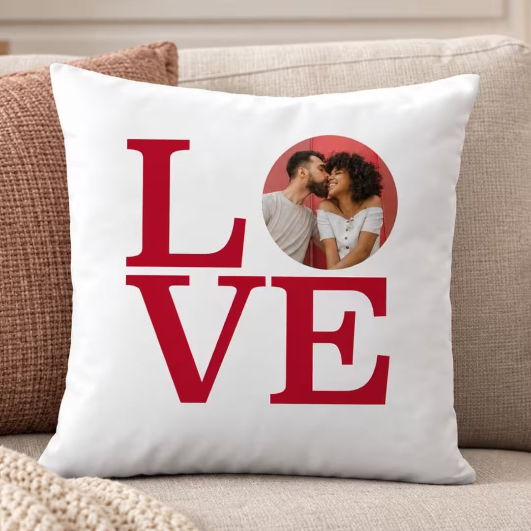 Customized Photo Satin Love Pillow