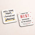 Funny Quotes Square Coaster Set – Sassy Gifts for Mom