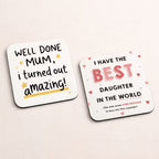 Funny Quotes Square Coaster Set – Sassy Gifts for Mom