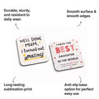 Funny Quotes Square Coaster Set – Sassy Gifts for Mom