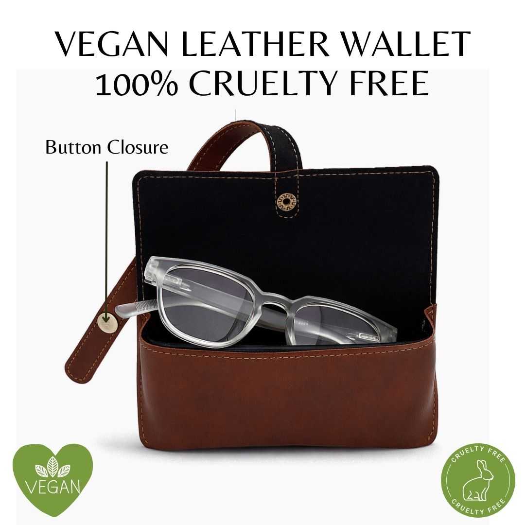 Personalized Brown Sunglass Cover with Name & Charm