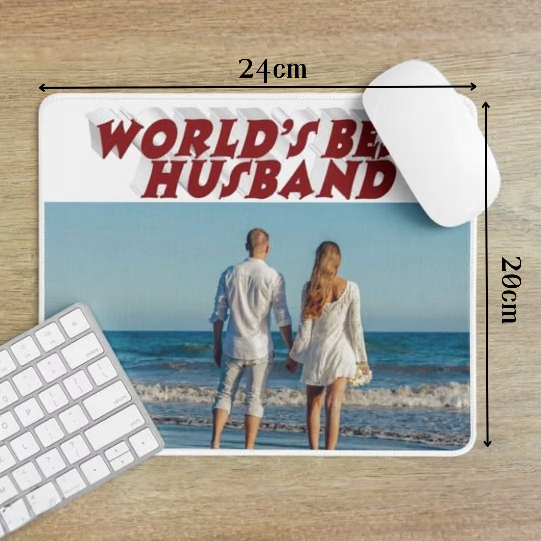 Personalized World's Best Husband Photo Mousepad