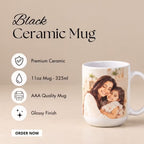 Customized Capsule Ceramic White Photo Mug
