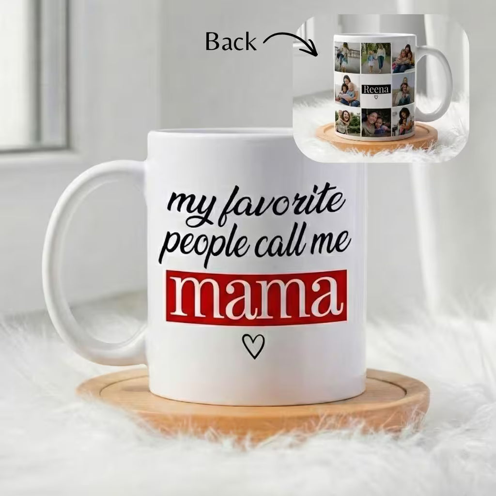 Personalized Photo Collage Mug for Mom