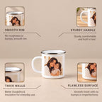 Customized Metal Enamel Photo Mug