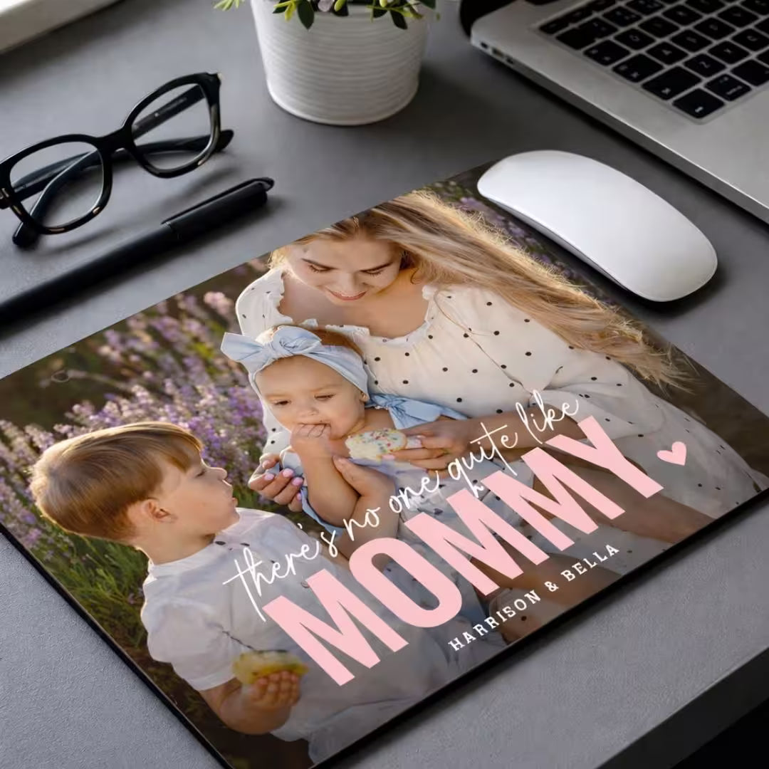 Photo Mouse Pad – Personalized Gift for Working Moms