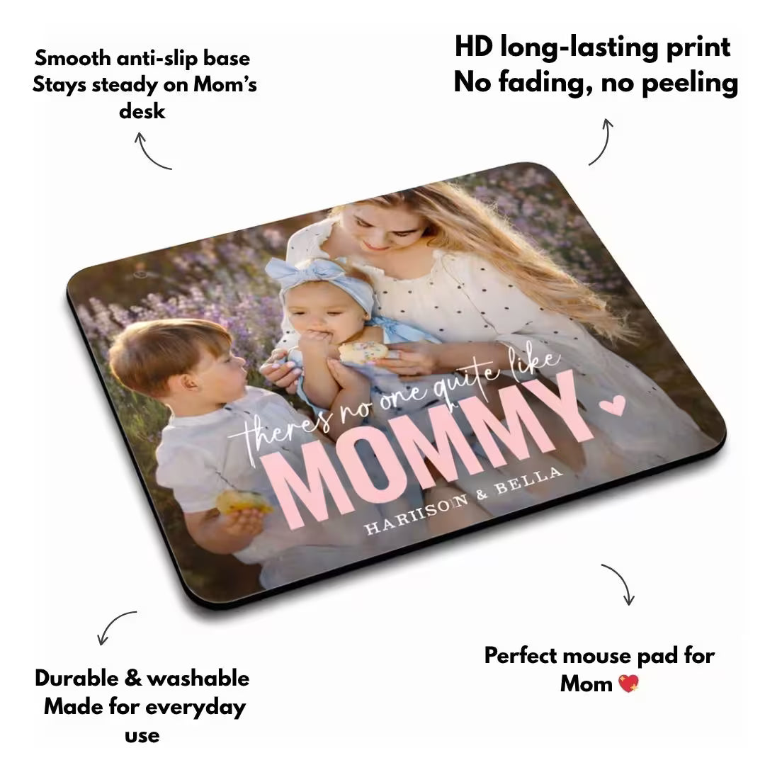 Photo Mouse Pad – Personalized Gift for Working Moms