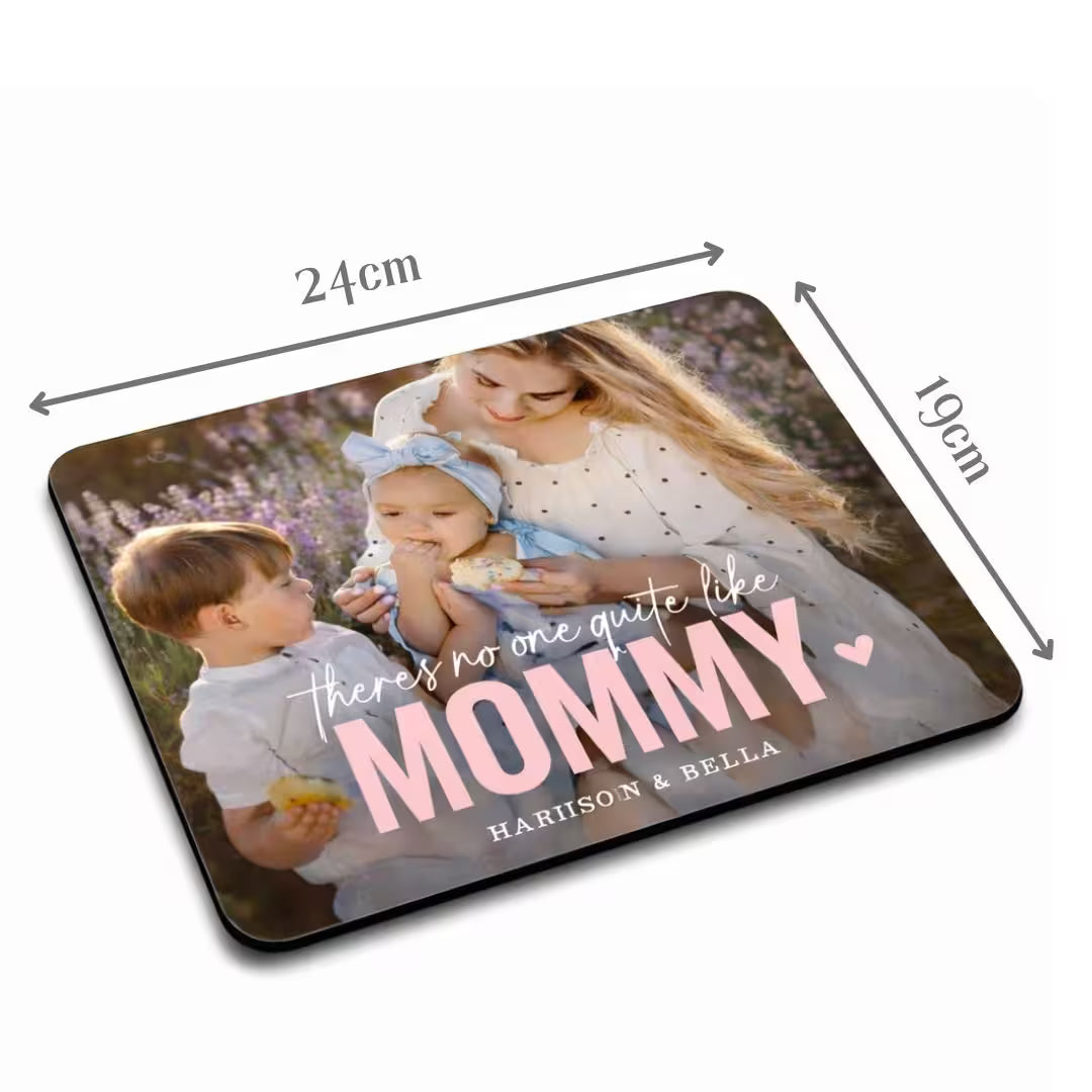 Photo Mouse Pad – Personalized Gift for Working Moms
