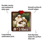 Wooden Vibes Personalized Photo Fridge Magnet