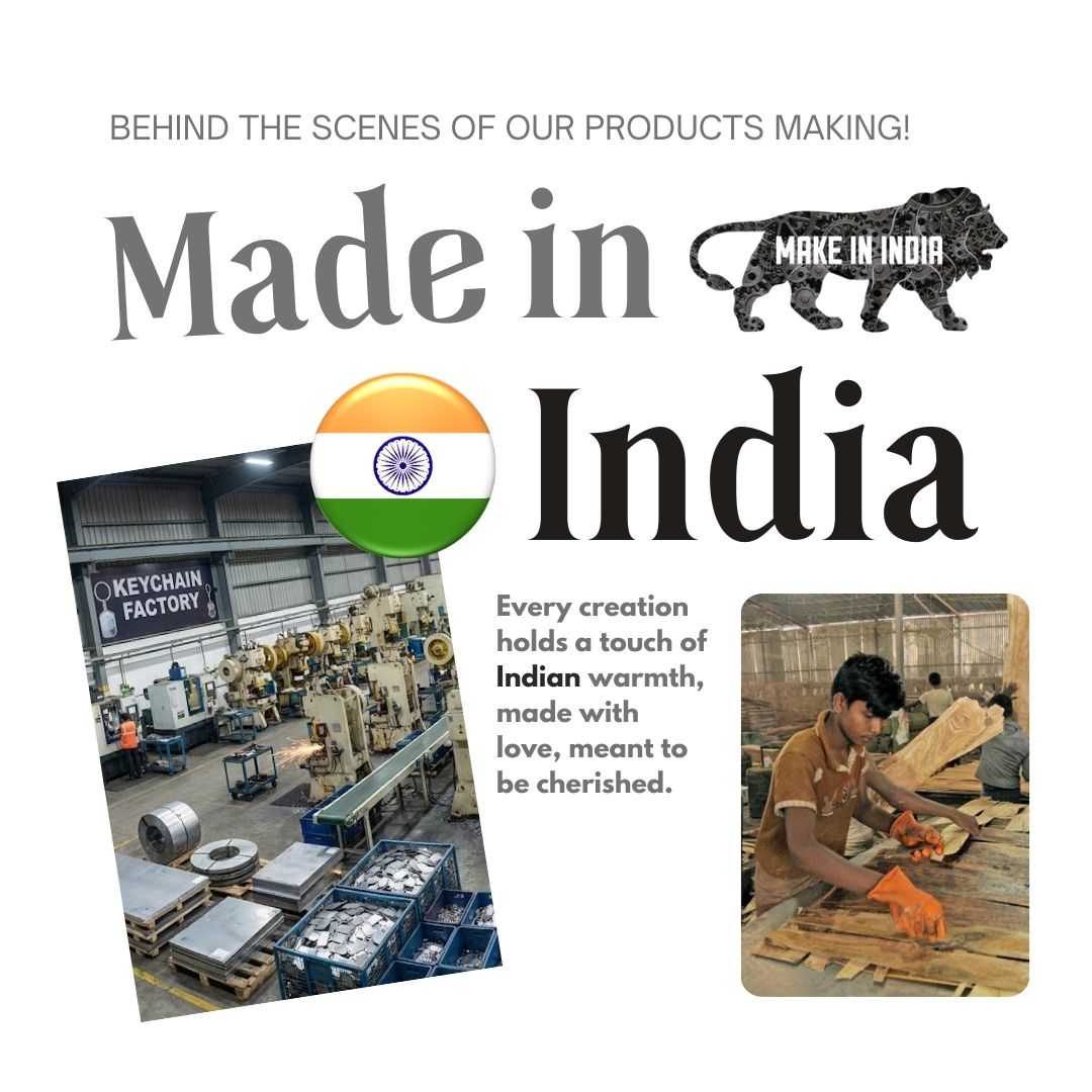 Square Metal Double Side Photo Keychain