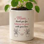Quote Flower Pot Ceramic Mug for Mom