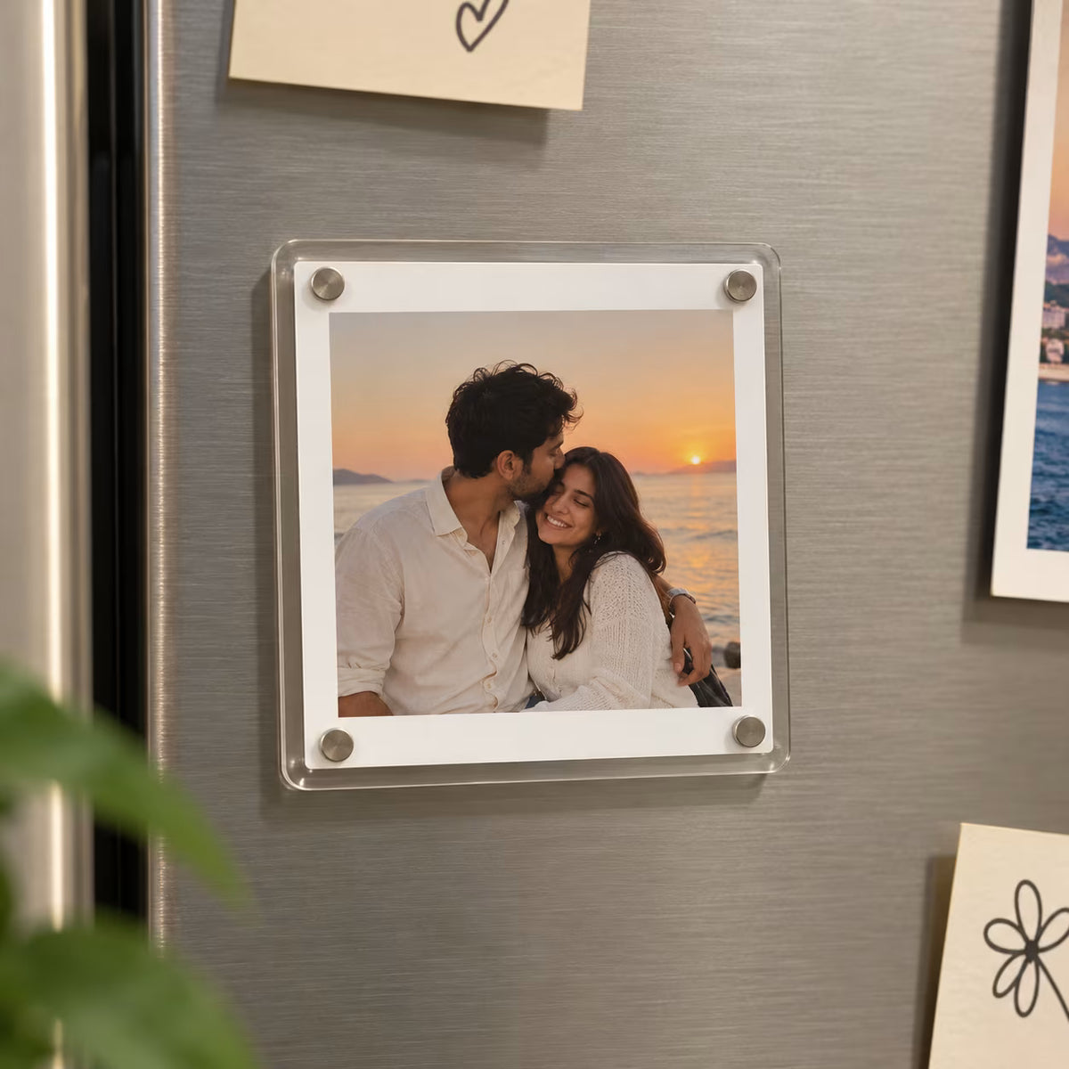 Customized Photo Insert Square Acrylic Magnet