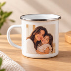 Customized Metal Enamel Photo Mug