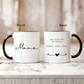 We Love You Mama Custom Quote Photo Cup