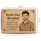 World's Best Brother Customized Wooden Plaque