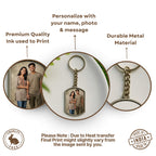 Metal Photo Keychain for Brother - Rectangle