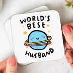 World's Best Husband MDF Tea Coaster