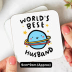 World's Best Husband MDF Tea Coaster